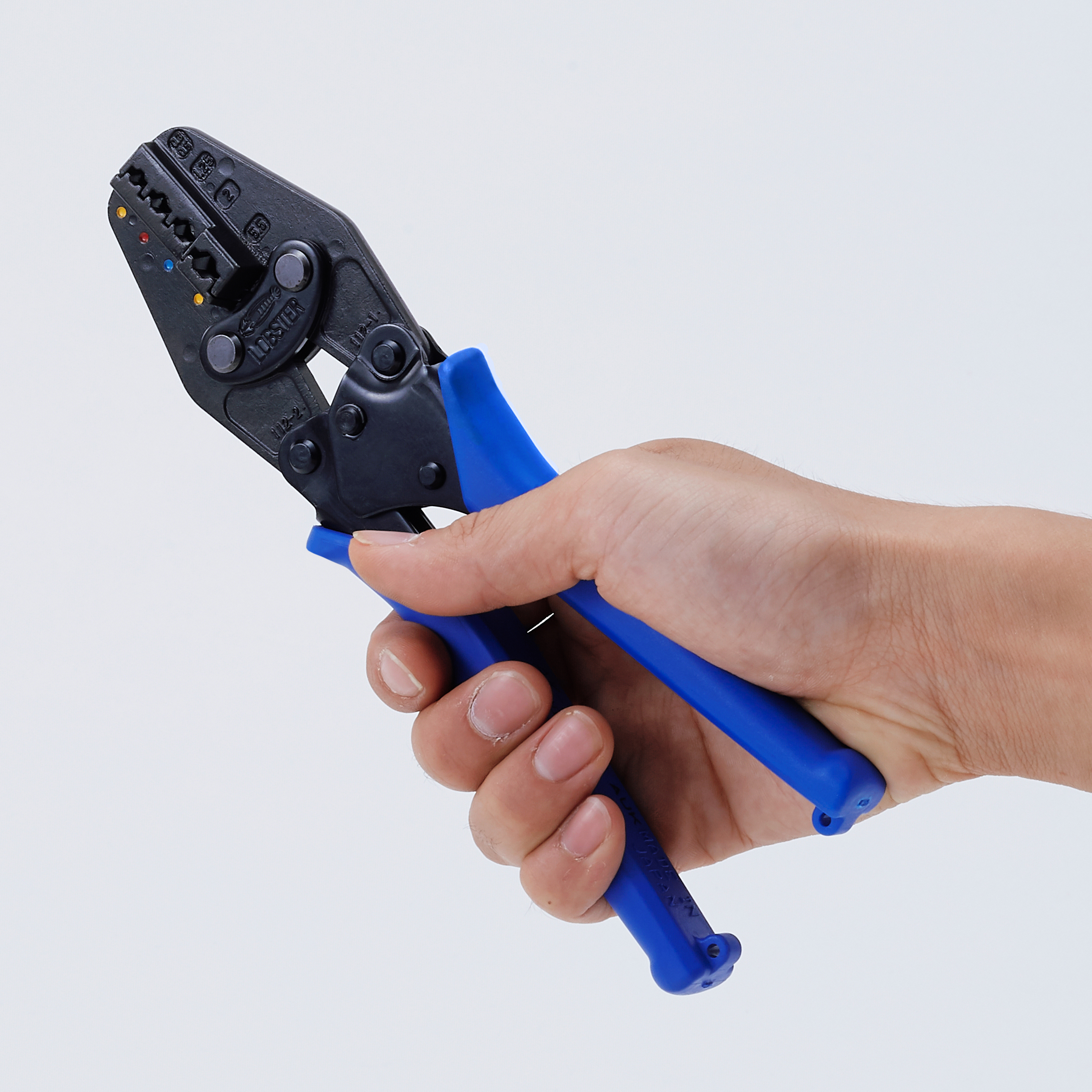 あみ Mini crimping tool for insulated terminals and insulated sleeves